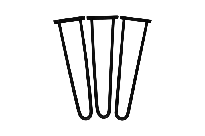 Hairpin-poten - Zwart - Ijzer - Set Van 3 3 Hairpin-poten - Zwart - Ijzer - Set Van 3