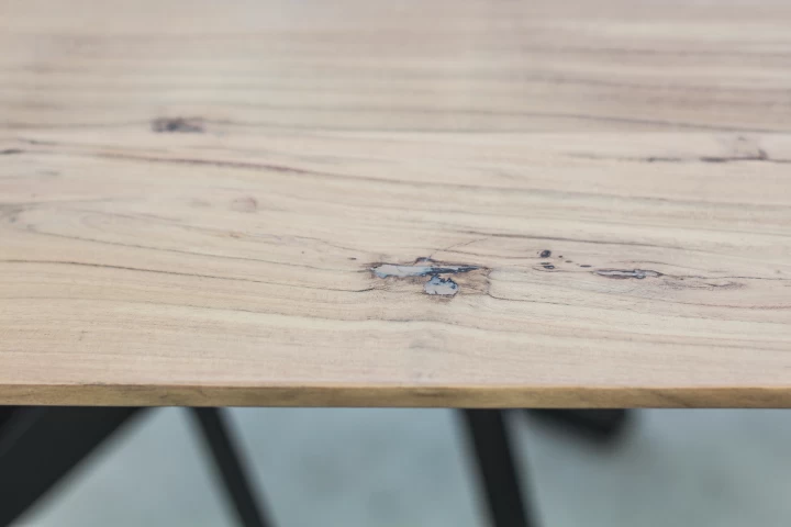 Tafelblad Zurich Rechthoekig - Naturel - Swiss Edge - Acaciahout - 130x75x3,8 Cm 6 Tafelblad Zurich Rechthoekig - Naturel - Swiss Edge - Acaciahout - 130x75x3,8 Cm - Afbeelding 4