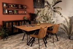 Tafelblad Zurich Rechthoekig - Naturel - Swiss Edge - Acaciahout - 180x90x3,8 Cm -Meubelserie Winkel de kisten koning 108484 5