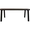 Eettafel Live Edge - Walnoot Bruin - Acaciahout/metaal - 240x100x77