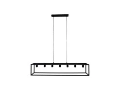 Hanglamp Fremont - Zwart Metaal - 130x25 Cm
