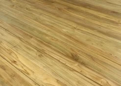 Tuintafel Rond Met Kruispoot - Naturel - Oud Teakhout - ø125x77 Cm -Meubelserie Winkel de kisten koning 108614 3