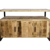 Sideboard Havana - 3-deurs - Mangohout/ijzer