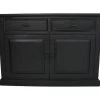 Dressoir Provence - Zwart - Grenen - 130x45x90 Cm
