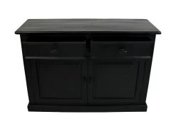 Dressoir Provence - Zwart - Grenen - 130x45x90 Cm -Meubelserie Winkel de kisten koning 108653 3