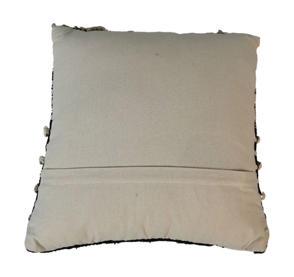 Sierkussen - Naturel/zwart - Katoen - 45x45 Cm 4 Sierkussen - Naturel/zwart - Katoen - 45x45 Cm - Afbeelding 2