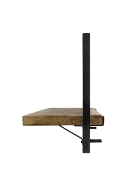 Wandplank Levels - Mangohout/ijzer - 32x32 Cm -Meubelserie Winkel de kisten koning 108704 3