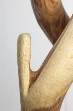 Kapstok Dubbel - Naturel - Munggur - 30x190cm -Meubelserie Winkel de kisten koning 108717 5