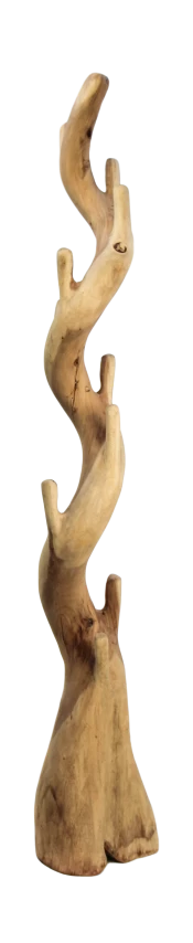 Kapstok Enkel - Naturel - Munggur - 30x190cm 3 Kapstok Enkel - Naturel - Munggur - 30x190cm