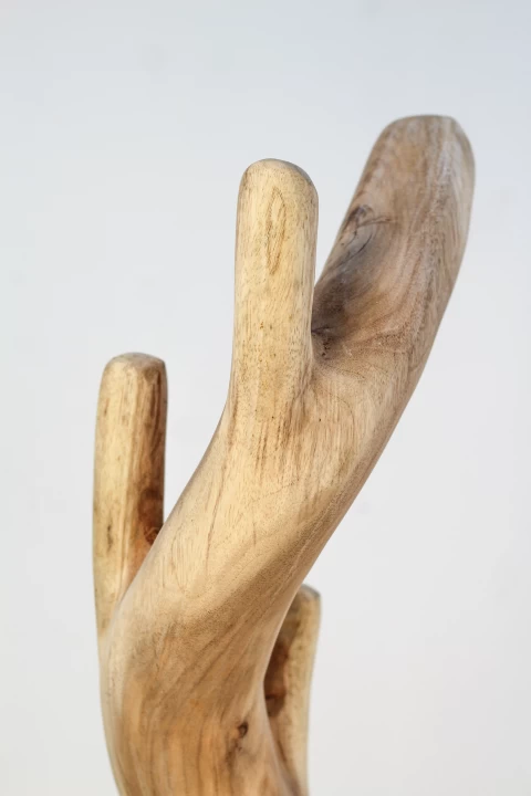 Kapstok Enkel - Naturel - Munggur - 30x190cm 6 Kapstok Enkel - Naturel - Munggur - 30x190cm - Afbeelding 4