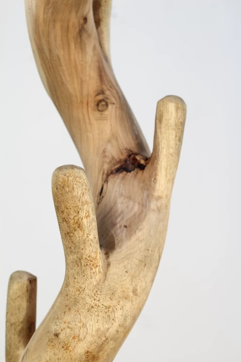 Kapstok Enkel - Naturel - Munggur - 30x190cm 7 Kapstok Enkel - Naturel - Munggur - 30x190cm - Afbeelding 5