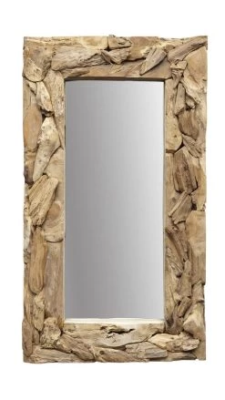 Wandspiegel Root - Teak Wortelhout - 160x90 Cm