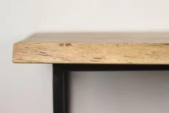 Kapstok - Naturel/zwart - Acaciahout/metaal - 90x30x30 Cm -Meubelserie Winkel de kisten koning 108810 3