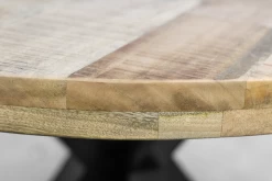 Rond Tafelblad Portland - Naturel - Mangohout - ø120x5 Cm 11 Rond Tafelblad Portland - Naturel - Mangohout - ø120x5 Cm -Meubelserie Winkel de kisten koning 108835 5