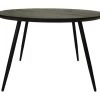 Tafel Zurich Rond Swiss Edge - Zwart - Acaciahout/etaal - ø120x76 Cm -Meubelserie Winkel de kisten koning 108866 1