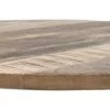 Rond Tafelblad - Naturel - Mangohout - ø140x4 Cm