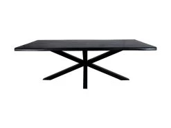 Tafelblad Live Edge - Zwart - Acaciahout - 240x100x5 Cm -Meubelserie Winkel de kisten koning 108953 4