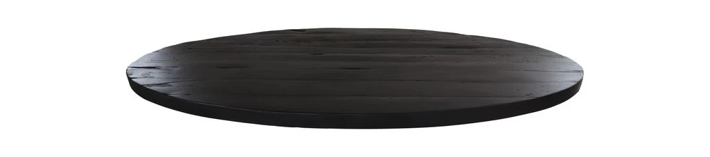 Ovaal Tafelblad - Zwart - Gerecycled Mangohout - 180x100x5/5.5 Cm 3 Ovaal Tafelblad - Zwart - Gerecycled Mangohout - 180x100x5/5.5 Cm