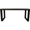 Tafel Live Edge - Zwart - Acaciahout/metaal - 240x100x77 Cm -Meubelserie Winkel de kisten koning 109022 1