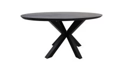 Tafel Zurich Ovaal - Zwart - Acaciahout - Swiss Edge - 200x100x76 Cm -Meubelserie Winkel de kisten koning 109026 3