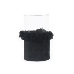 De Oh My Gee Kaarsenhouder - Zwart Velvet - XXL