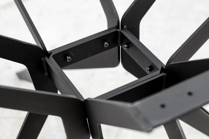 Eettafel Zurich Ovaal - Veneto Tafelpoten - Acaciahout/metaal 220x110x77 Cm 10 Eettafel Zurich Ovaal - Veneto Tafelpoten - Acaciahout/metaal 220x110x77 Cm - Afbeelding 8