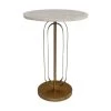 Ronde Bijzettafel - Wit/goud - Marmer/metaal - ø44x55 Cm 1 Ronde Bijzettafel - Wit/goud - Marmer/metaal - ø44x55 Cm -Meubelserie Winkel de kisten koning ronde bijzettafel oe44x55 wit goud marmer metaal 1