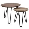 Salontafel Set Van 2 - Naturel/zwart - Acaciahout/ijzer - ø60/ø40 Cm 2 Salontafel Set Van 2 - Naturel/zwart - Acaciahout/ijzer - ø60/ø40 Cm -Meubelserie Winkel de kisten koning salontafel zurich oe60 oe40 naturel zwart acaciahout ijzer set van 2 1