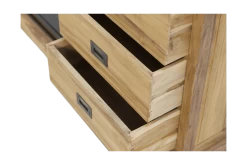 Vitrinekast - Naturel/zwart - Mangohout/ijzer - 125x48x210 Cm 15 Vitrinekast - Naturel/zwart - Mangohout/ijzer - 125x48x210 Cm -Meubelserie Winkel de kisten koning vitrinekast 125x48x210 naturel zwart mangohout ijzer 4