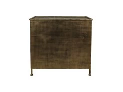 Vitrinekast Fletcher - Antique Gold - Metaal/glas - 93x42x90 Cm -Meubelserie Winkel de kisten koning vitrinekastje fletcher 93x42x90 antique gold metaal glas 4