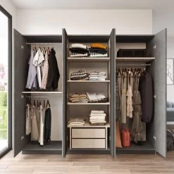 DKK Kledingkast HM3 - RG Antraciet Grijs -Meubelserie Winkel dea4c2cbeb1e69701d92bd95da8bdf1cfd662142fa6e0c7eab7141cba75a86ab
