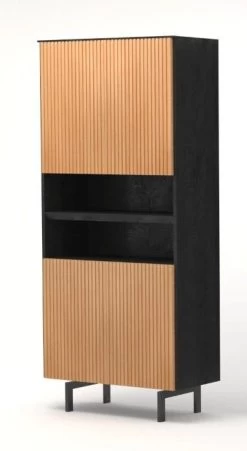 Wandkast - Industrieel 4 Deur