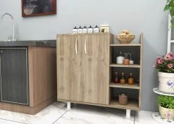 DKK Dressoir Three Walnoot