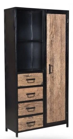 Cabinet Kast Sleeperwood En Staal 3 Cabinet Kast Sleeperwood En Staal