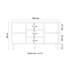 DKK Dressoir Pars - 765Den Groen -Meubelserie Winkel ed13bda840c40dc93d443771f0271b058d5bfdbba5b2a70e95f1edd183d5e559