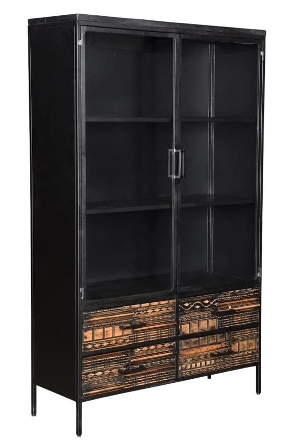 Malibu Kast 2 Deur 4 Lade 120x40x190 Cm