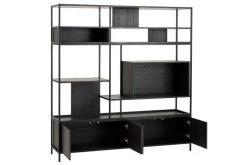 Industrieel Zwarte Rek 5 Planken En 4 Deuren -Meubelserie Winkel f2956ed145b6cc543830ca9110d8d27f27fdbde1d9d200d1808443b620a26837