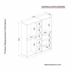 DKK Kledingkast Ravenna 5 Kapili Wit Goud -Meubelserie Winkel f6a488e253ac17ec4d9f9bef7fd3590842568997ffb524fc8ccc350706920e69