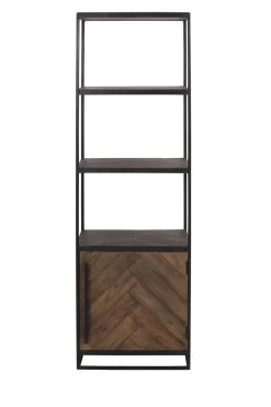 Boekenkast Half Open 55x40x180 Cm CHISA Hout Bruin-zwart -Meubelserie Winkel fdaf8f5cd98e80983b42d7f187ebb8be86e7873c718e6dce203c26dcf2a2109c