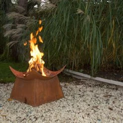 Vuurschaal Cortenstaal Roest Vierkant Basic -Meubelserie Winkel ff153 41