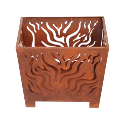 Vuurkorf Cortenstaal Vierkant Roest S