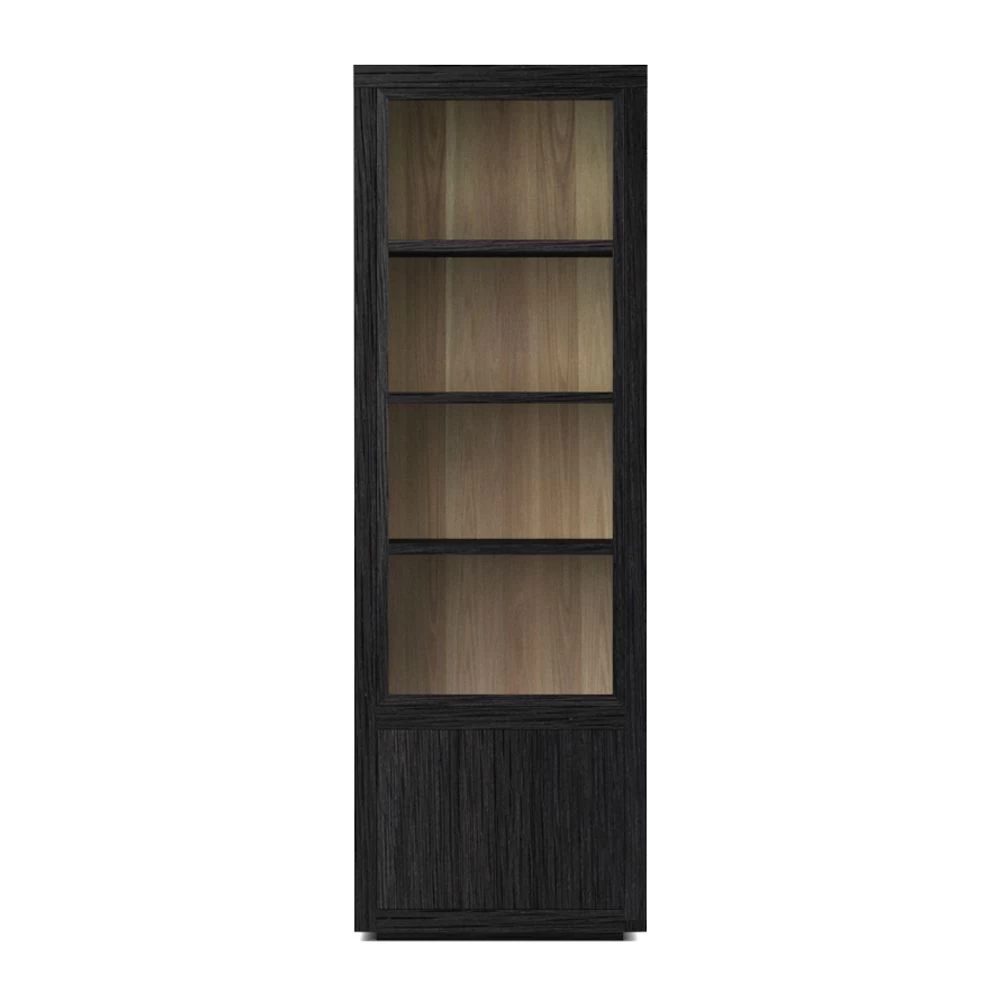 Eiken Fort 1 Door Cabinet (Black) 64X40X194 Cm 4 Eiken Fort 1 Door Cabinet (Black) 64X40X194 Cm - Afbeelding 2