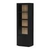 Eiken Fort 1 Door Cabinet (Black) 64X40X194 Cm -Meubelserie Winkel fort 12