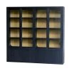 Eiken Fort 4 Door Cabinet (Black) 230X40X194