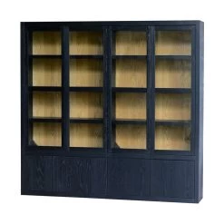 Eiken Fort 4 Door Cabinet (Black) 230X40X194