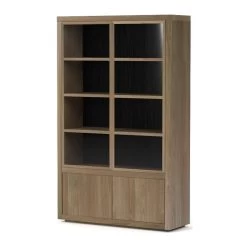 Eiken Fort 2 Door Cabinet (Natural) 120X40X194 Cm