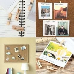 Pushpin Knijpers - Hout - 20 Stuks - Naturel -Meubelserie Winkel image 44