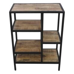 Open Vakkenkast Levels - Mangohout/ijzer - 60x81 Cm 21 Open Vakkenkast Levels - Mangohout/ijzer - 60x81 Cm -Meubelserie Winkel image 5 442875