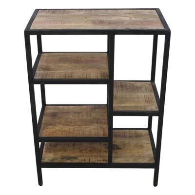 Open Vakkenkast Levels - Mangohout/ijzer - 60x81 Cm 11 Open Vakkenkast Levels - Mangohout/ijzer - 60x81 Cm - Afbeelding 9