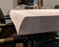 Eiken Tafelblad Naturel Line Double -Meubelserie Winkel opgedikt naturalline kopsekant